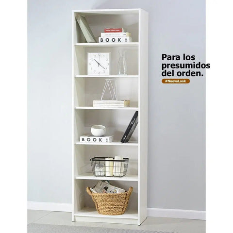 Librero WOKI 60 alto blanco - Open Hogar
