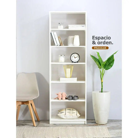 Librero WOKI 60 alto blanco - Open Hogar