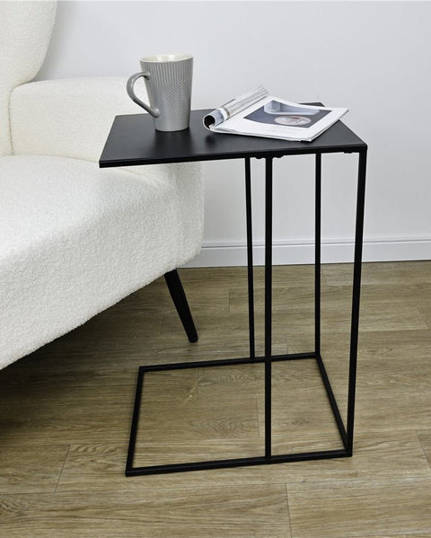 Mesa Auxiliar TEXIA negro - Open Hogar