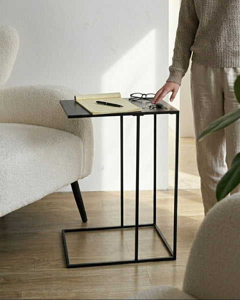 Mesa Auxiliar TEXIA negro - Open Hogar