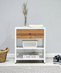 Mesita BOSTON blanco nature - Open Hogar