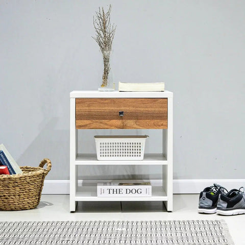 Mesita BOSTON blanco nature - Open Hogar