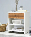 Mesita BOSTON blanco nature - Open Hogar