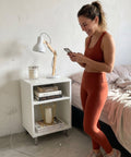 Mesita de Luz ONE blanco - Open Hogar