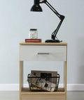 Mesita LOIS nature blanco - Open Hogar