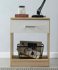 Mesita LOIS nature blanco - Open Hogar
