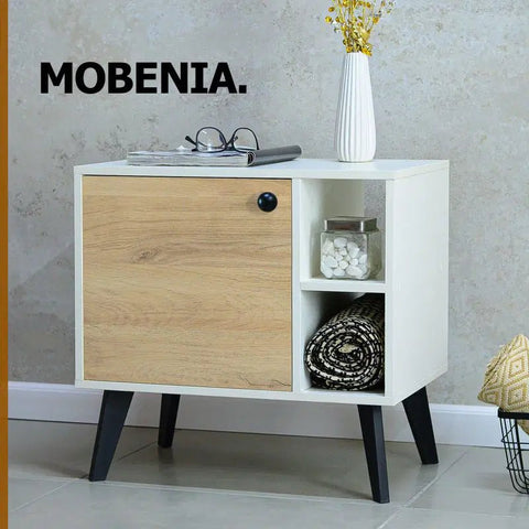 Mesita MOBENIA PLUS blanco pino - Open Hogar