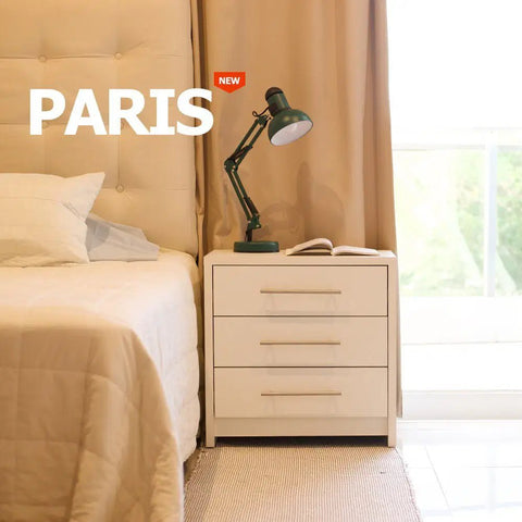 Mesita PARIS blanco blanco - Open Hogar