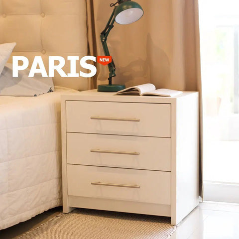 Mesita PARIS blanco blanco - Open Hogar