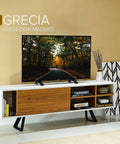 Rack GRECIA 180 blanco nature - Open Hogar
