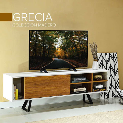 Rack GRECIA 180 blanco nature - Open Hogar