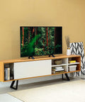 Rack GRECIA 180 nature blanco - Open Hogar