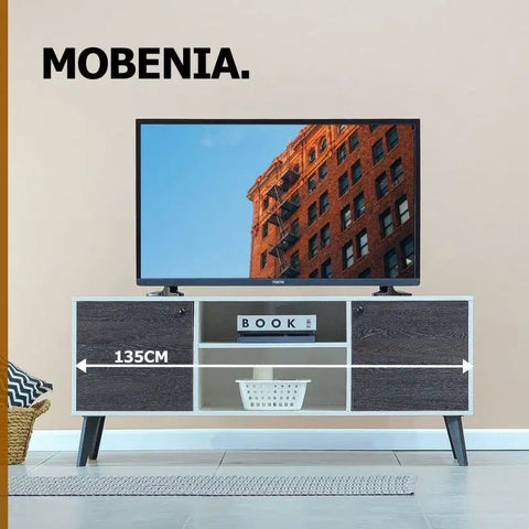 Rack MOBENIA ebano - Open Hogar