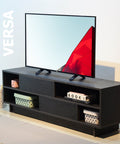Rack VERSA negro - Open Hogar