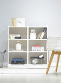 Set Librero CLICK blanco - Open Hogar