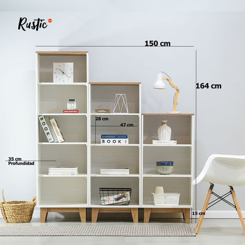 Set Librero NATIVA - Open Hogar
