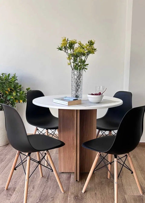 Set Mesa CITY TOWER negro - Open Hogar