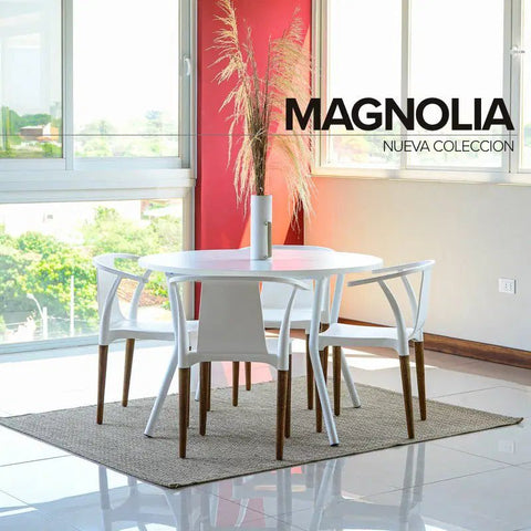 Set Mesa MAGNOLIA PALTA blanco - Open Hogar