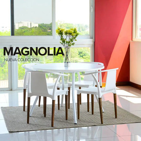 Set Mesa MAGNOLIA PALTA blanco - Open Hogar