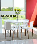 Set Mesa MAGNOLIA PALTA blanco - Open Hogar