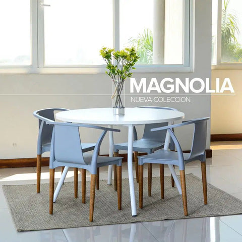 Set Mesa MAGNOLIA PALTA gris - Open Hogar