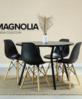 Set Mesa MAGNOLIA TOWER negro - Open Hogar