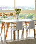 Set Mesa NORDIC PALTA blanco - Open Hogar