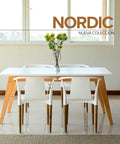 Set Mesa NORDIC PALTA blanco - Open Hogar
