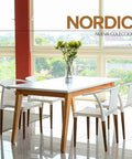 Set Mesa NORDIC PALTA blanco - Open Hogar