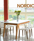 Set Mesa NORDIC PALTA blanco - Open Hogar