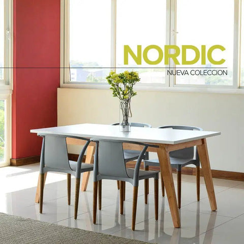 Set Mesa NORDIC PALTA gris - Open Hogar