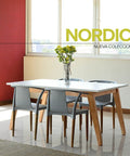 Set Mesa NORDIC PALTA gris - Open Hogar