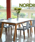 Set Mesa NORDIC PALTA gris - Open Hogar