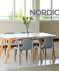 Set Mesa NORDIC PALTA gris - Open Hogar