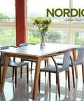 Set Mesa NORDIC PALTA gris - Open Hogar