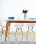 Set Mesa NORDIC + Sillas TOWER blanco - Open Hogar