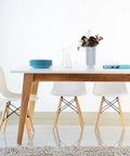 Set Mesa NORDIC + Sillas TOWER blanco - Open Hogar