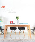 Set Mesa NORDIC + Sillas TOWER negro - Open Hogar