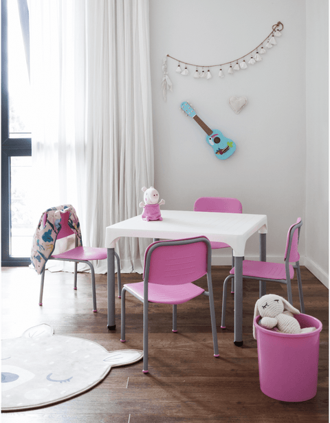 Set Mesa OVER + 4 Sillas PIC - Open Hogar
