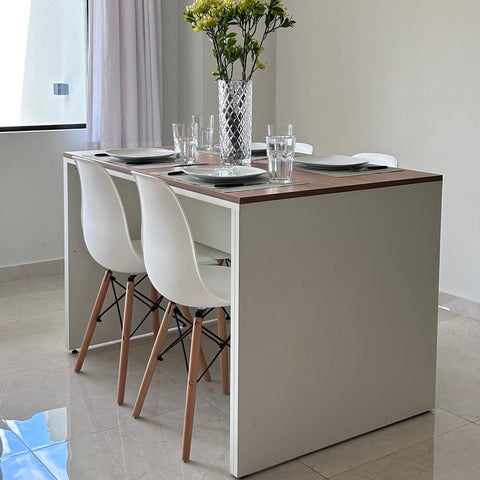 Set Mesa PRISMA + Sillas TOWER - Open Hogar