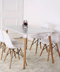 Set Mesa TOWER + 4 Sillas - Open Hogar