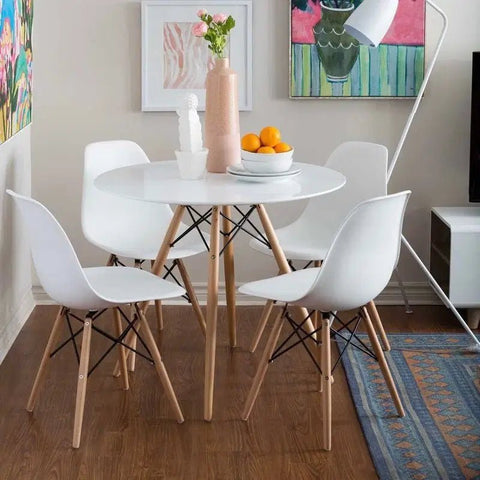 Set Mesa TOWER + 4 Sillas TOWER - Open Hogar