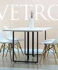 Set Mesa VETRO + Silla TOWER blanco - Open Hogar