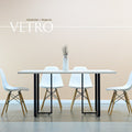 Set Mesa VETRO + Silla TOWER blanco - Open Hogar
