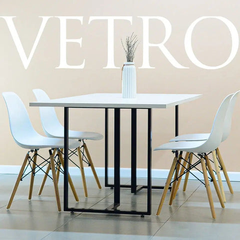 Set Mesa VETRO + Silla TOWER blanco - Open Hogar