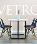 Set Mesa VETRO + Silla TOWER negro - Open Hogar
