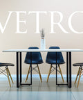 Set Mesa VETRO + Silla TOWER negro - Open Hogar
