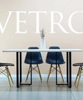 Set Mesa VETRO + Silla TOWER negro - Open Hogar