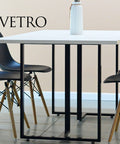 Set Mesa VETRO + Silla TOWER negro - Open Hogar