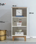 Set Rack ALAMO + Librero NATIVA - Open Hogar